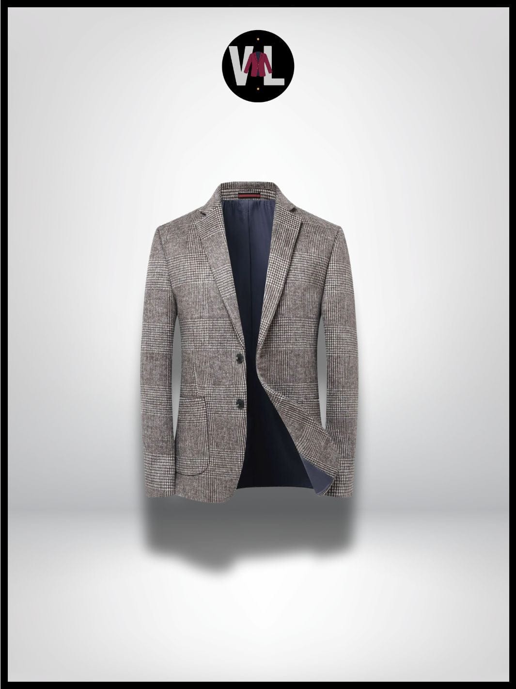 Formal Veste Blazer pour Hommes en Mélange de Lin à Coupe Formal Veste Blazer pour Hommes en Mélange de Lin à Coupe
