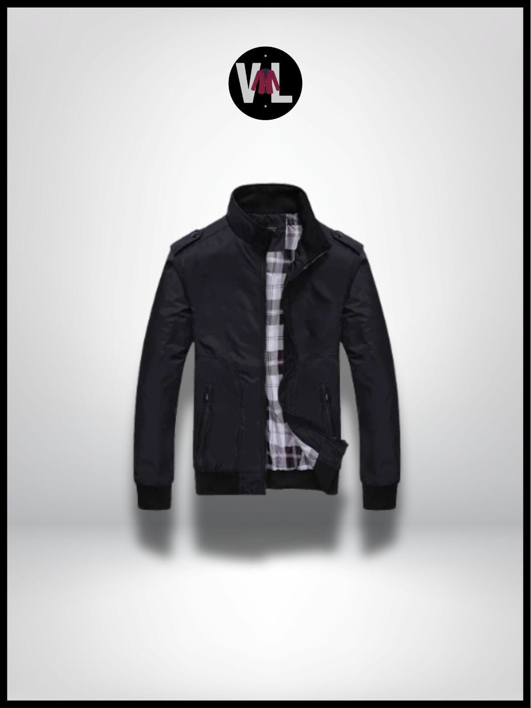 Veste Zippée Col Montant Homme