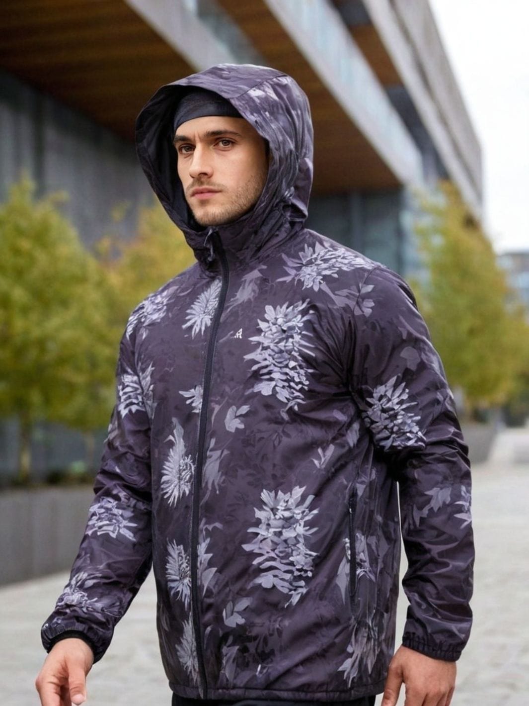 veste de trail respirante et coupe-vent homme