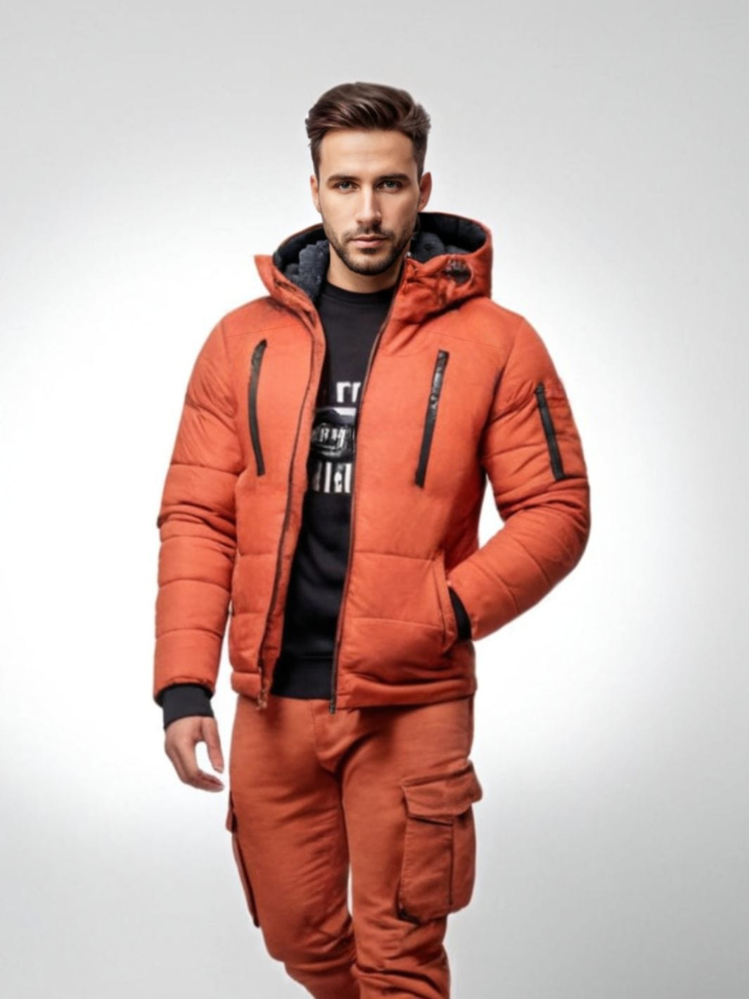 Veste de Ski orange homme