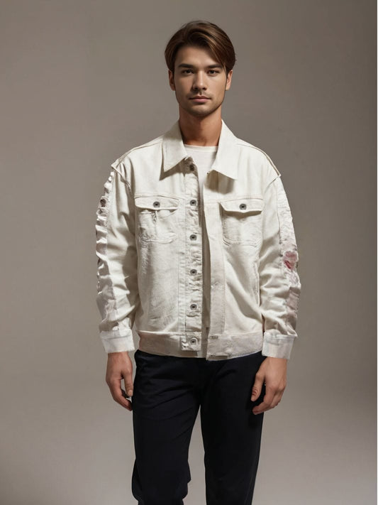 Veste en Jean Streetwear Homme