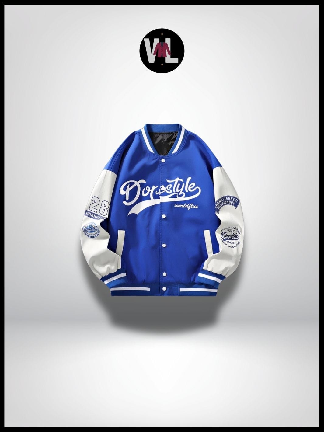 Veste Baseball Bleu Homme