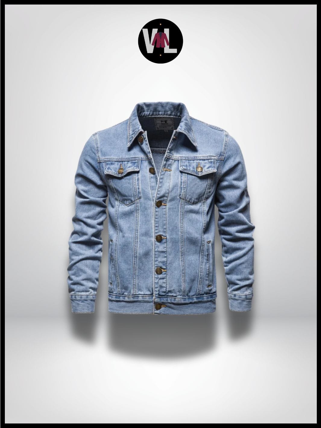 Veste en Jean Bleu Ciel Homme