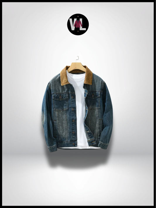 Veste en Jean Bleu Homme