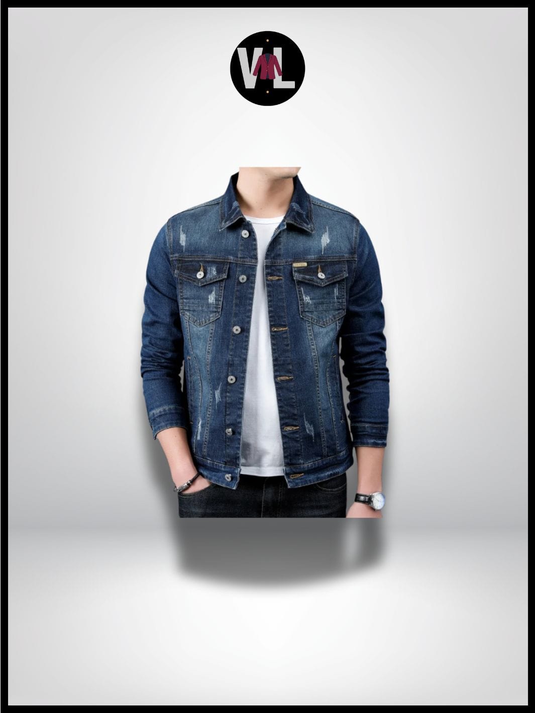 Veste en Jean Brut Homme