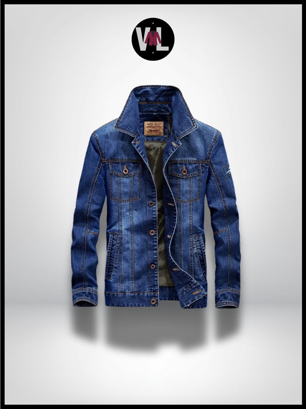 Veste en Jean Grande Taille Homme