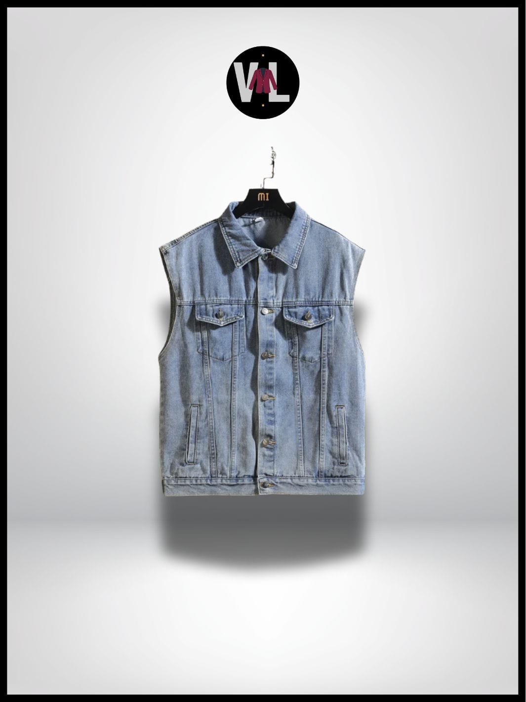 Veste en Jean sans Manche Homme