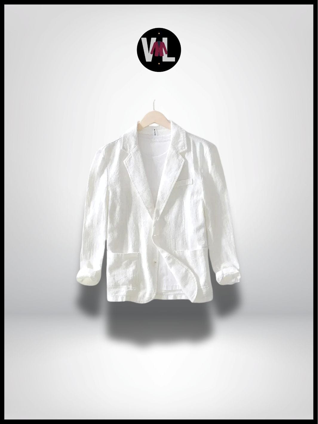 Veste en Lin Blanc Homme