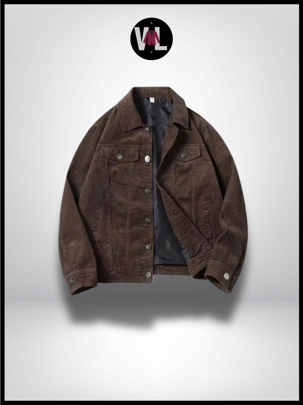 Veste en Velours Marron Homme