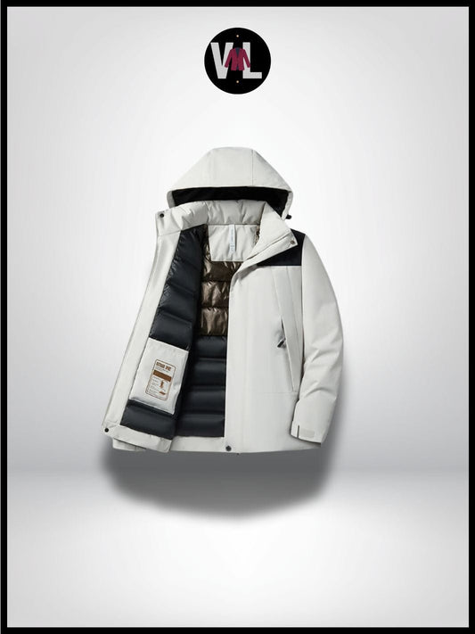 Veste Hiver Blanche Homme