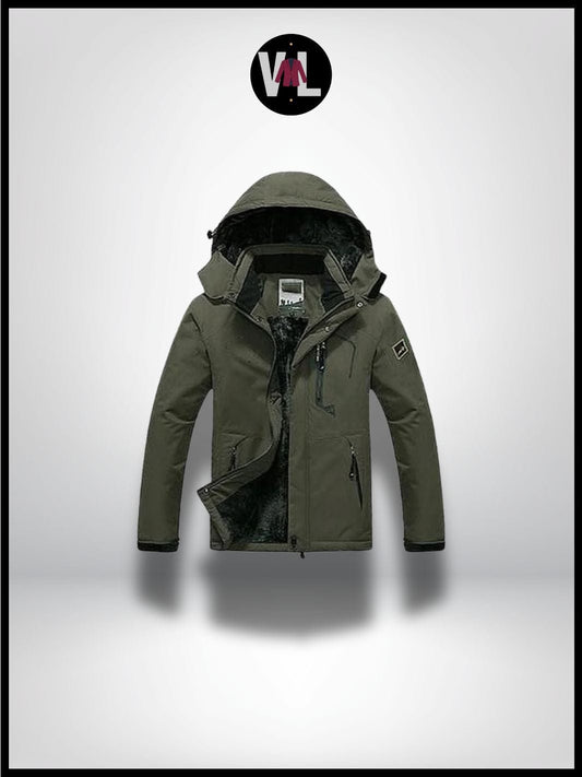 Veste Imperméable Kaki Homme