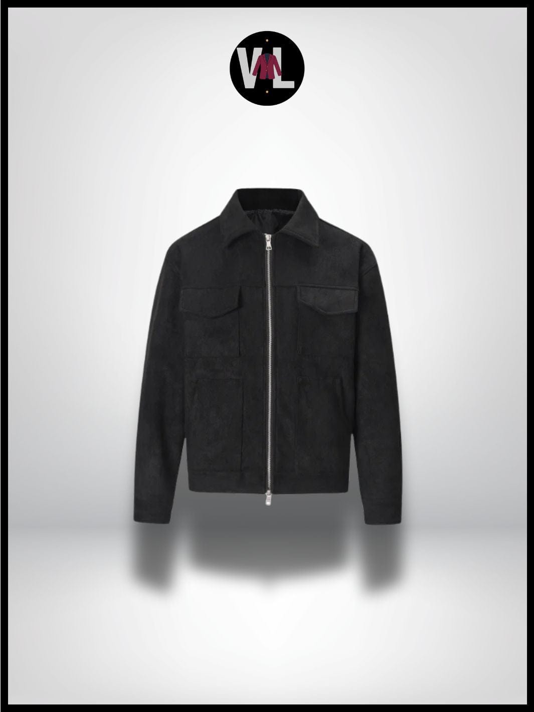 Veste Motard Daim Homme