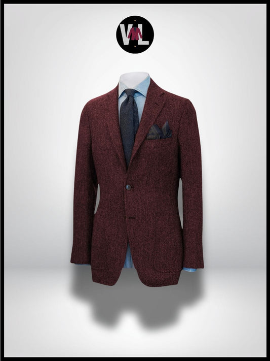 Veste Rouge Bordeaux Homme