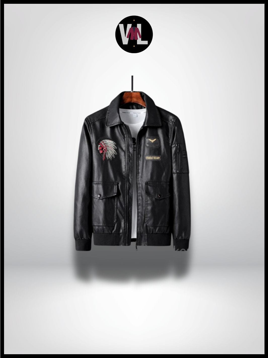 Veste Simili Cuir Moto Homme