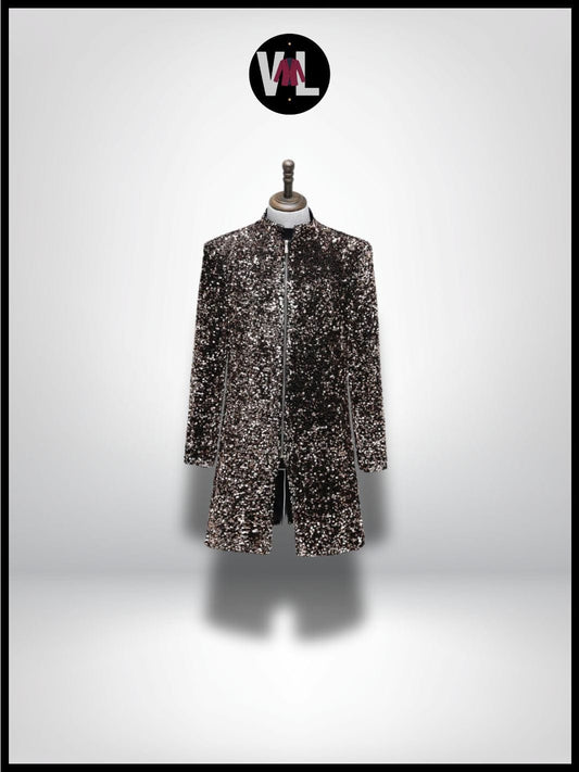 Veste Strass Paillettes Homme