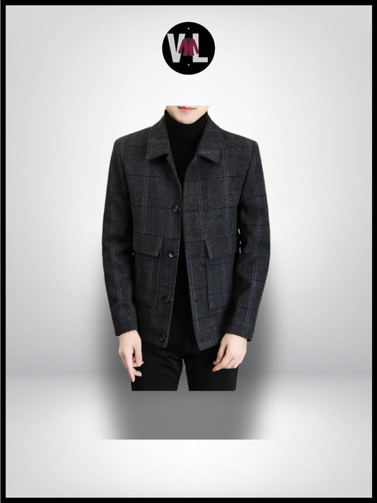 Veste d?ensemble carreaux bleu Edition M.R Veste d?ensemble carreaux bleu Edition M.R