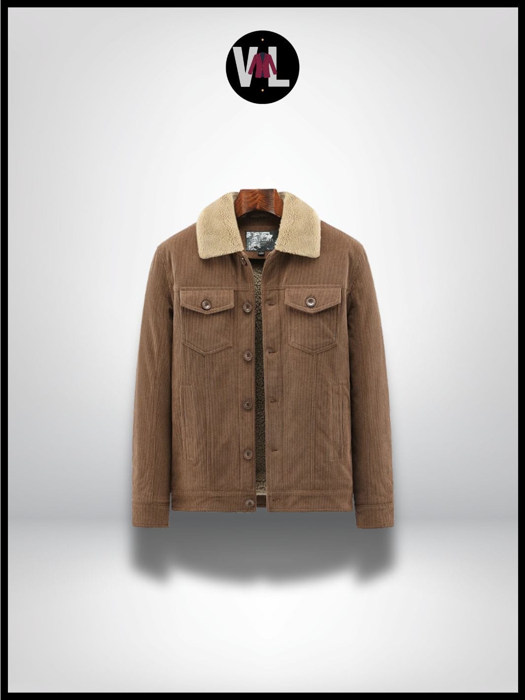 Veste camel col mouton homme sale